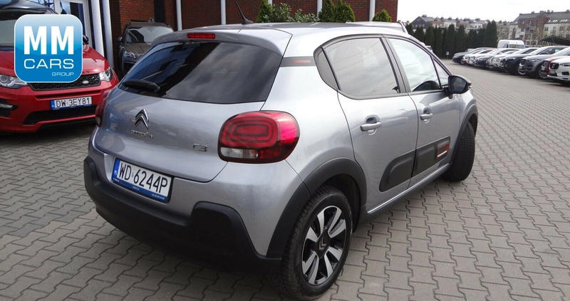 Citroen C3 cena 55850 przebieg: 42543, rok produkcji 2021 z Iława małe 191